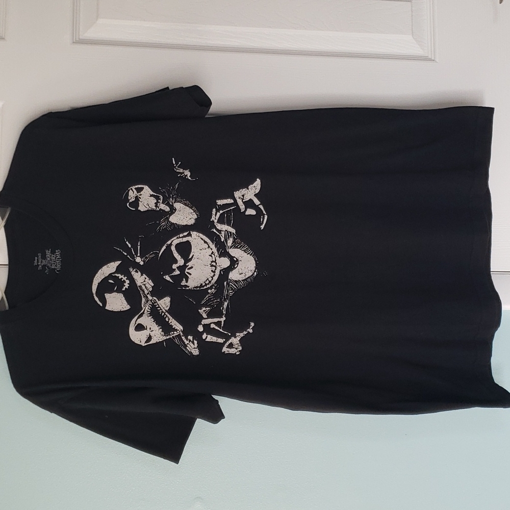 Disney Nightmare Before Christmas Jack Skellington Graphic T Shirt Black
